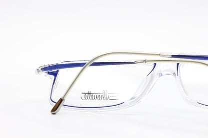 Silhouette SPX 2838 10 6075 Blue Crystal Clear Austria Eyeglasses Optical Frames ABC Optical Eyeglasses