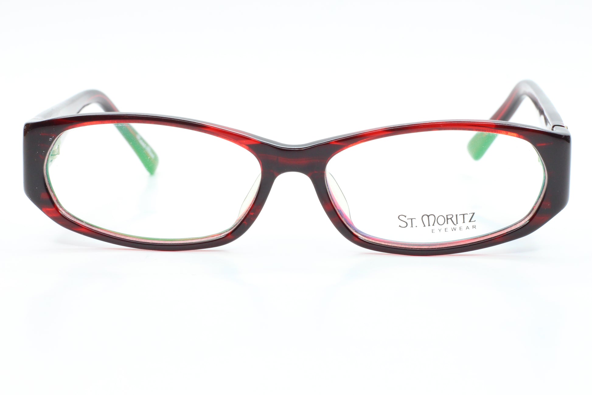 St. Moritz ICE Mod.128 Wine Red Marble SJ70 Women's Eyeglasses Optical Frames ABC Optical Eyeglasses