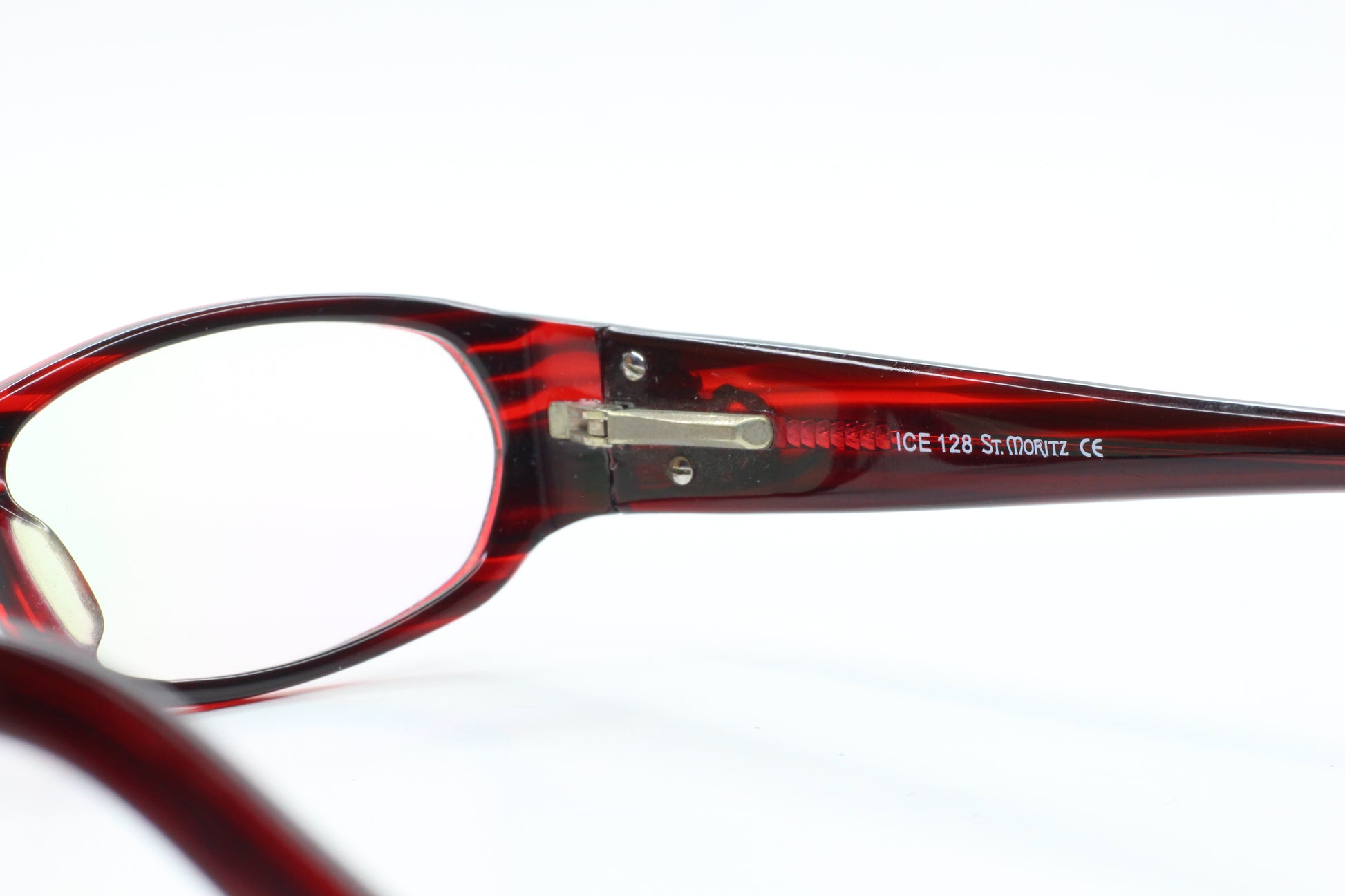 St. Moritz ICE Mod.128 Wine Red Marble SJ70 Women's Eyeglasses Optical Frames ABC Optical Eyeglasses