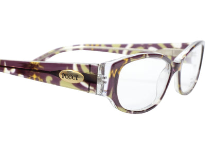 PUCCI EP2638 970 Crystal/Multi Full Rim Acetate Italy Eyeglasses Optical Frames ABC Optical Eyeglasses