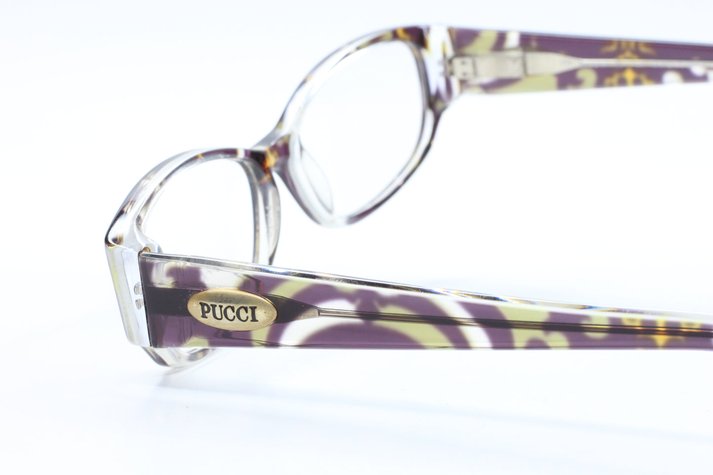 PUCCI EP2638 970 Crystal/Multi Full Rim Acetate Italy Eyeglasses Optical Frames ABC Optical Eyeglasses