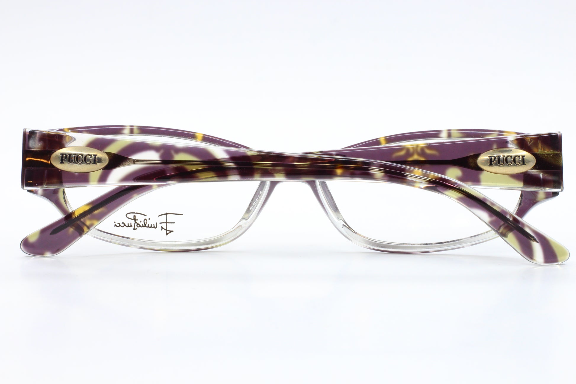 PUCCI EP2638 970 Crystal/Multi Full Rim Acetate Italy Eyeglasses Optical Frames ABC Optical Eyeglasses