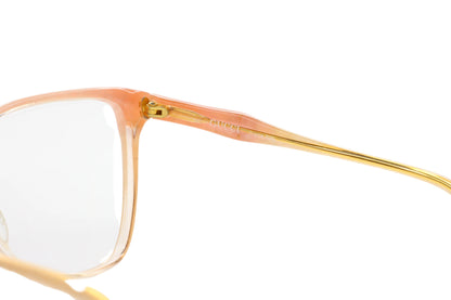 Gucci GG2106 44B Light Pink Crystal Clear White Gold 1993 Vintage Eyeglasses Optical Frames ABC Optical Eyeglasses