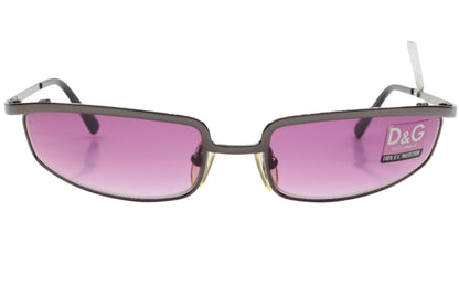 Dolce & Gabbana DG2081 731 Gunmetal Purple Luxury Italy Sunglasses 56-17-120 Gunmetal Metal