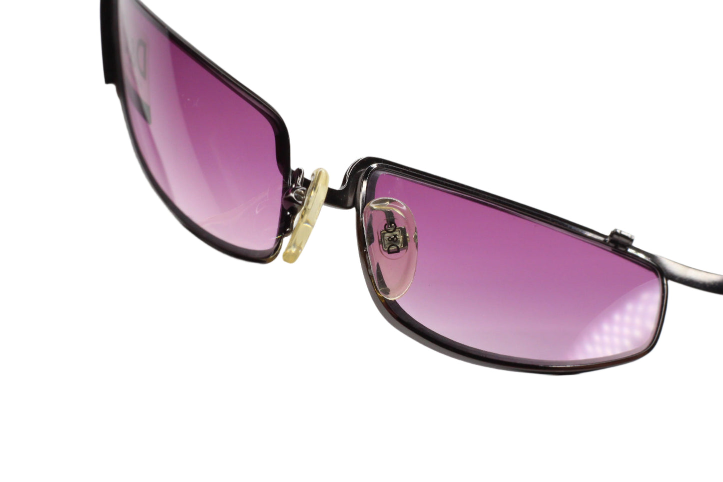 Dolce & Gabbana DG2081 731 Gunmetal Purple Luxury Italy Sunglasses