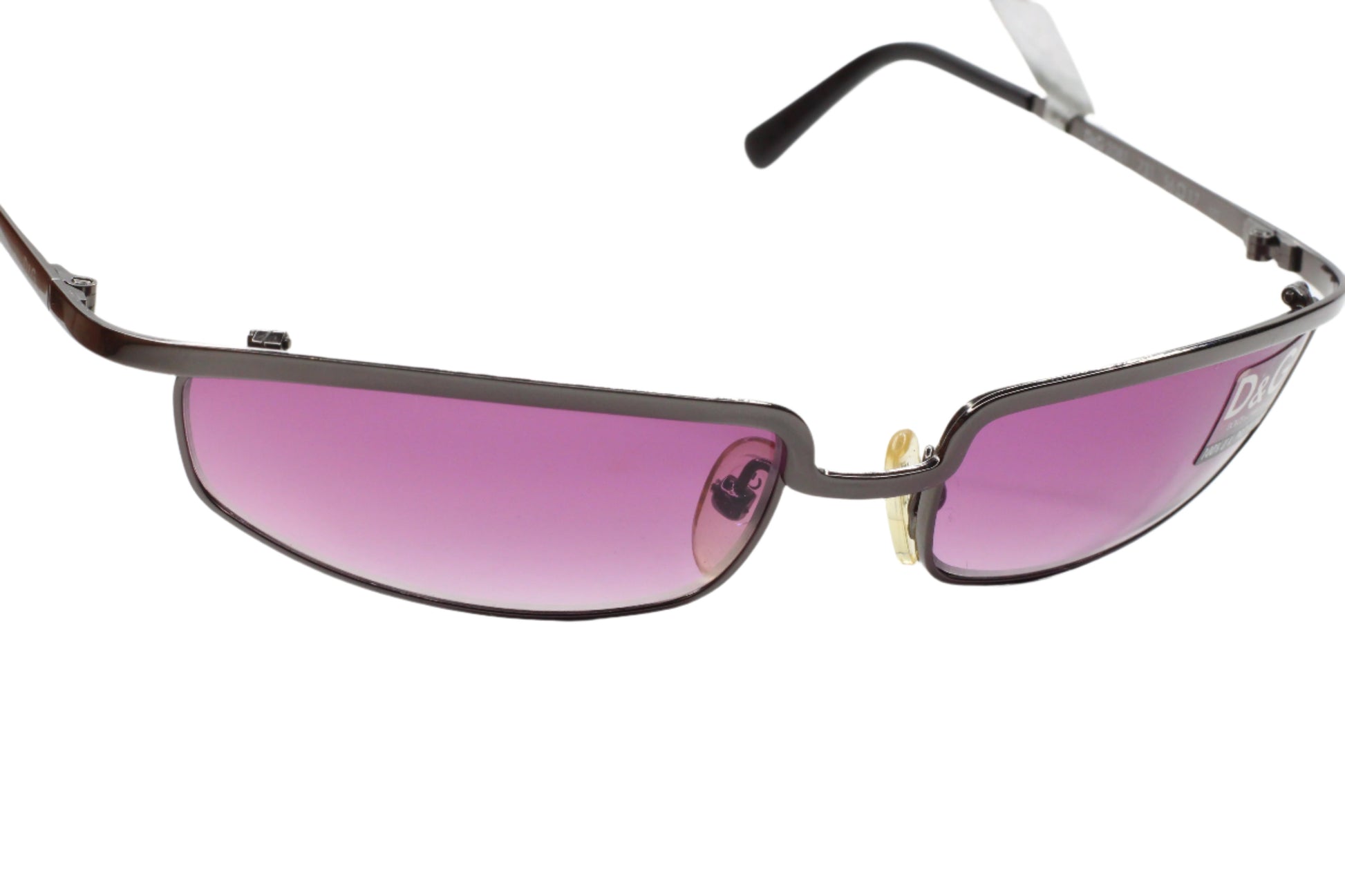 Dolce & Gabbana DG2081 731 Gunmetal Purple Luxury Italy Sunglasses