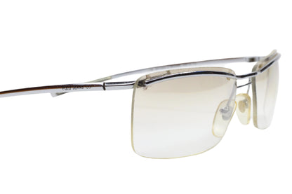 Ralph Lauren Polo Jeans Antonio OX73 Silver Rimless Italy Sunglasses