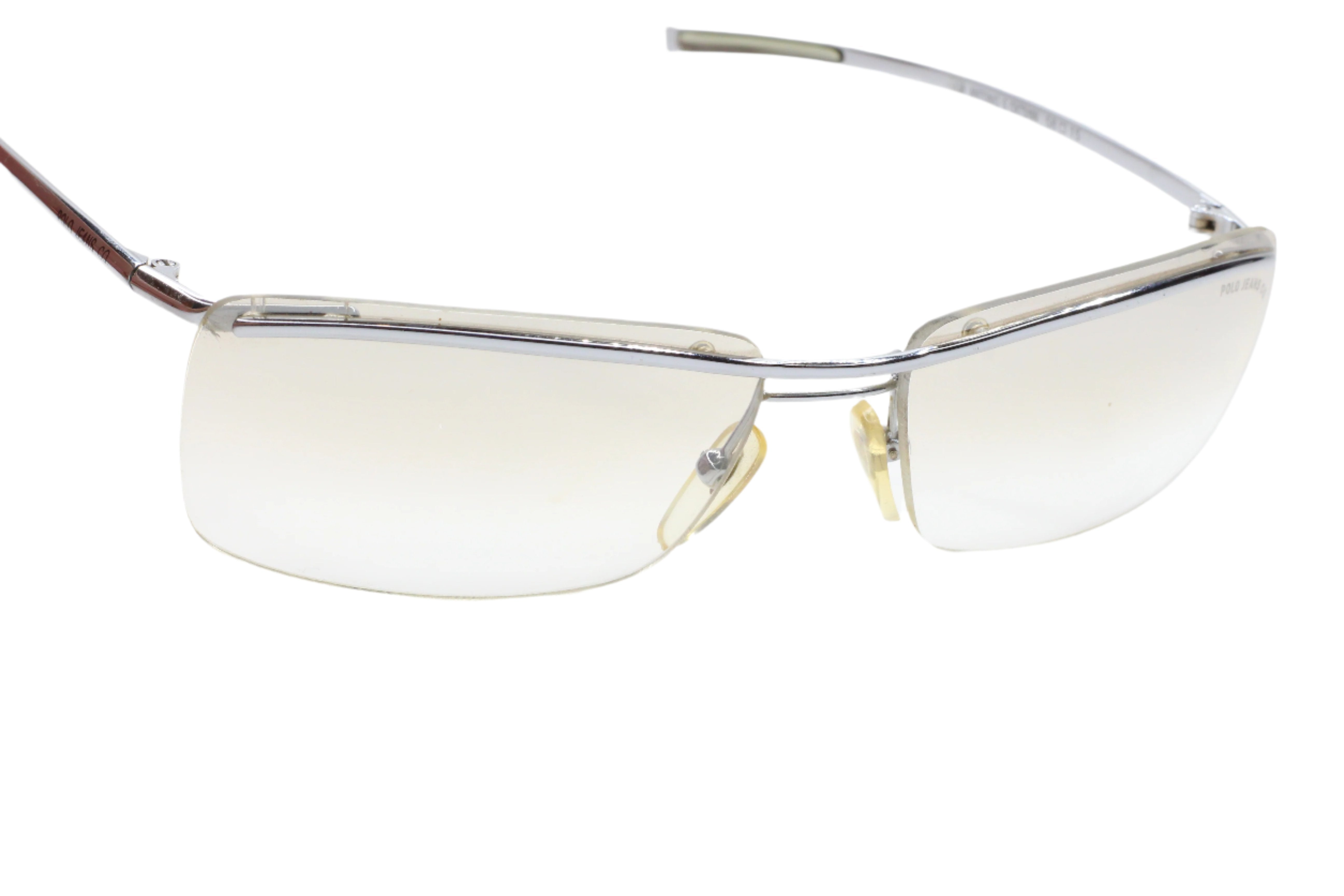 Polo Ralph Lauren Jeans Antonio OX73 Silver Rimless Luxury