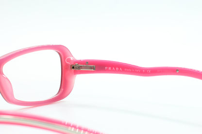 Prada VPR22L 3BB-1O1 Burgundy Pink Acetate Designer Italy Eyeglasses Optical Frames ABC Optical Eyeglasses