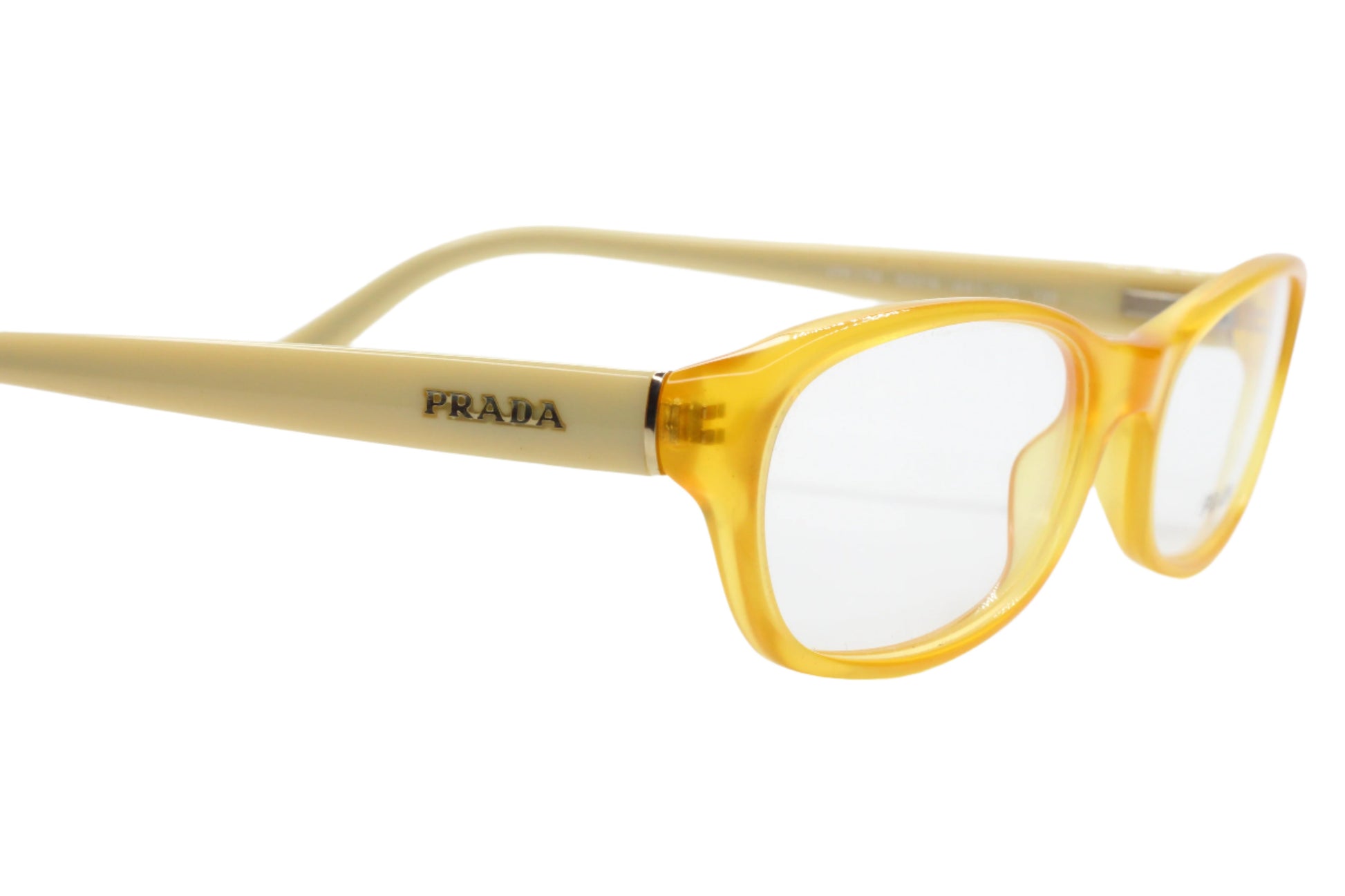 Prada VPR17M AA1-1O1 Amber Beige Designer Italy Eyeglasses 52mm Optical Frames ABC Optical Eyeglasses