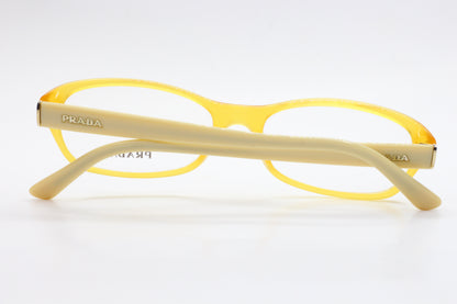 Prada VPR17M AA1-1O1 Amber Beige Designer Italy Eyeglasses 52mm Optical Frames ABC Optical Eyeglasses