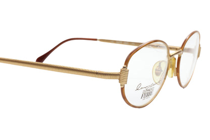 GIANFRANCO FERRE GFF 260 Gold Vintage NOS Italy Eyeglasses 50mm Optical Frames ABC Optical Eyeglasses