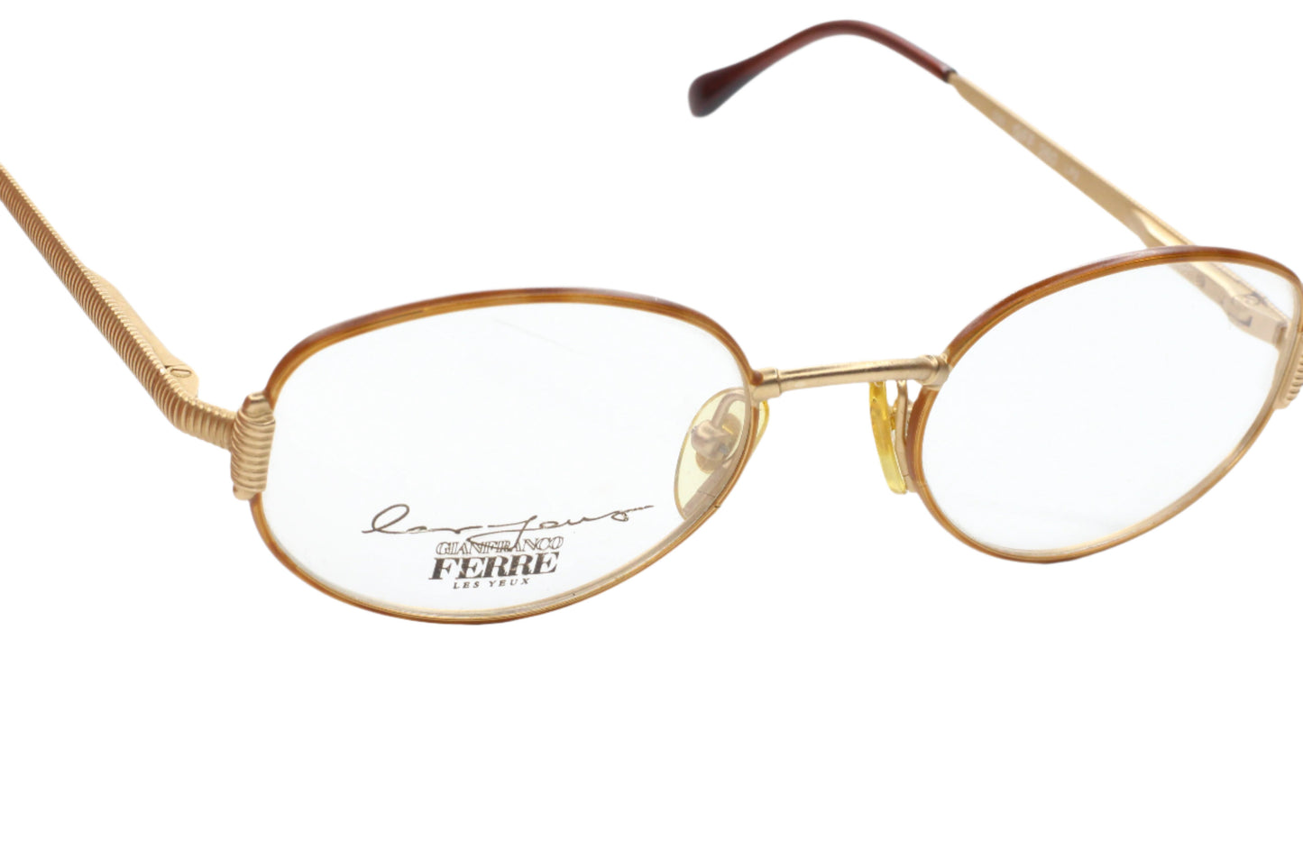 GIANFRANCO FERRE GFF 260 Gold Vintage NOS Italy Eyeglasses 50mm Optical Frames ABC Optical Eyeglasses