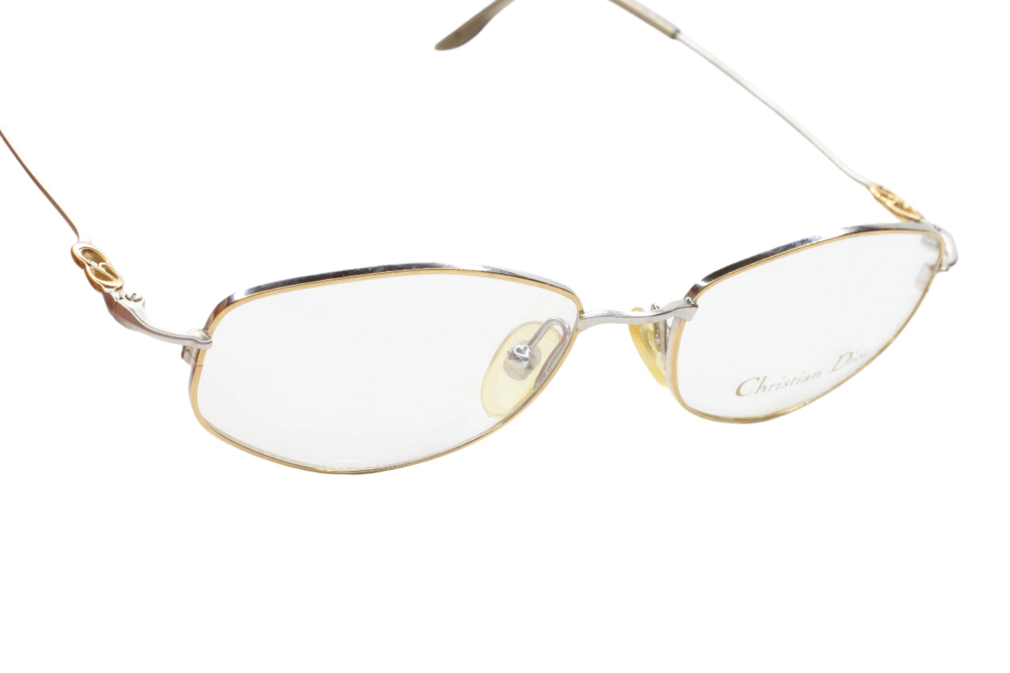 Christian Dior CD3549 24Z Silver & Gold Vintage Austria Eyeglasses Optical Frames ABC Optical Eyeglasses