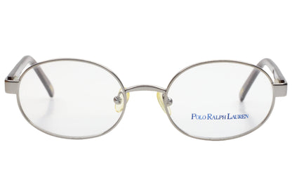 Polo Ralph Lauren Prep 8022 102 Silver Brown Oval Eyeglasses 47-17-125 Silver Metal Optical Frames ABC Optical Eyeglasses