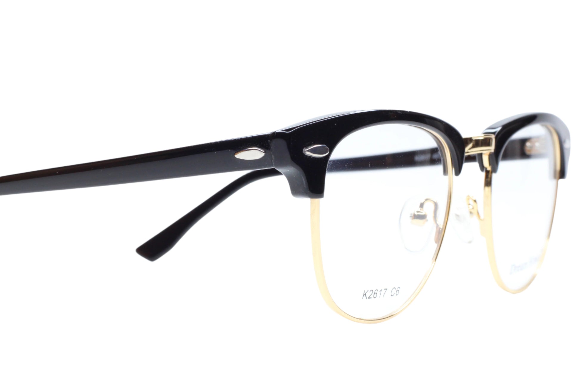 Dream Himax K2617 Black Gold Clubmaster Designer Italy Eyeglasses Optical Frames ABC Optical Eyeglasses