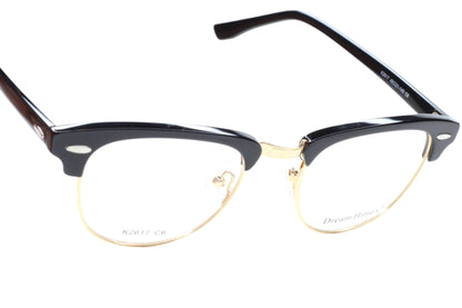 Dream Himax K2617 Black Gold Clubmaster Designer Italy Eyeglasses Optical Frames ABC Optical Eyeglasses