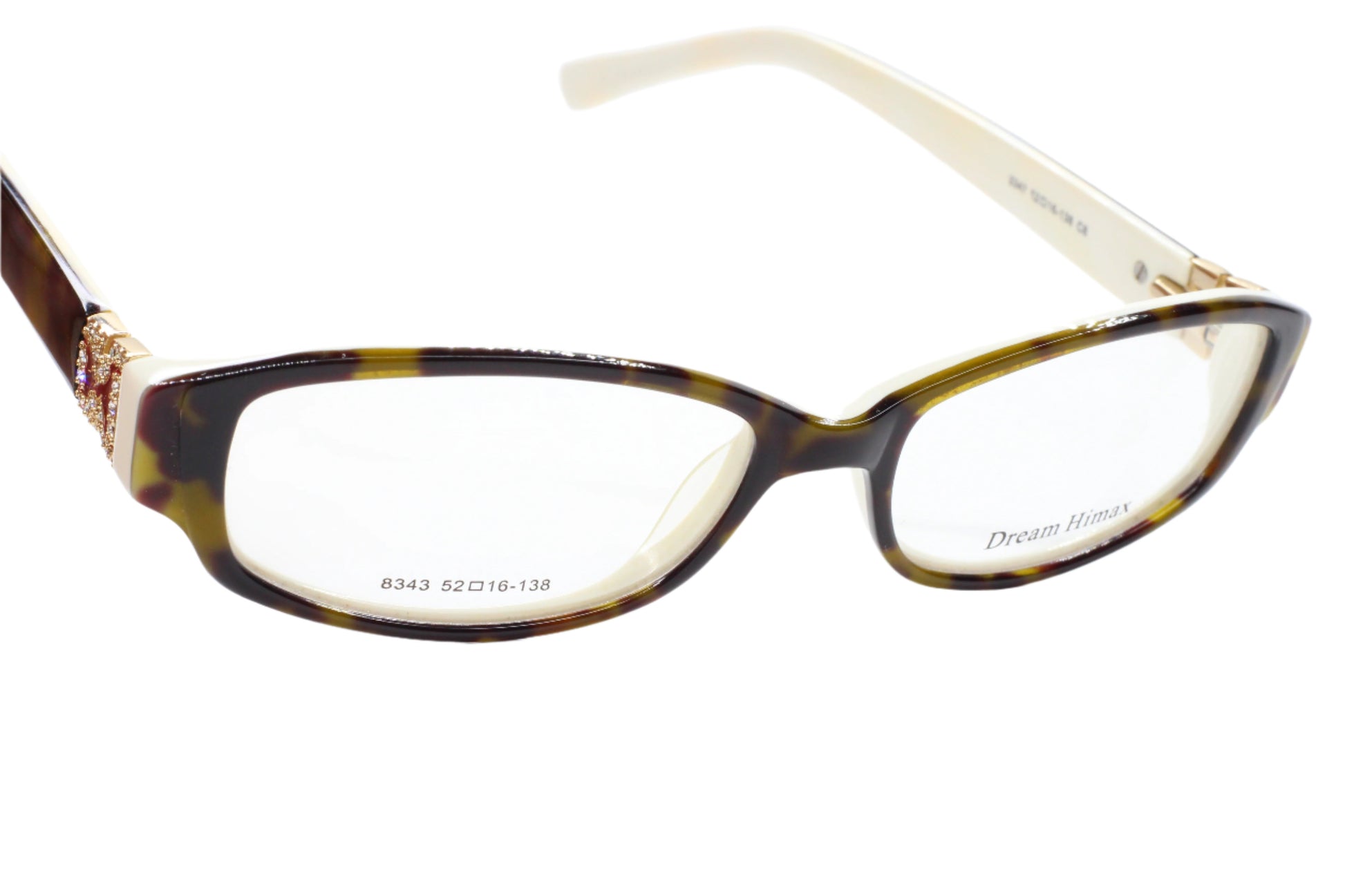 Dream Himax 8343 Havana Tortoise Full Rim Italy Designer Eyeglasses 52mm Optical Frames ABC Optical Eyeglasses