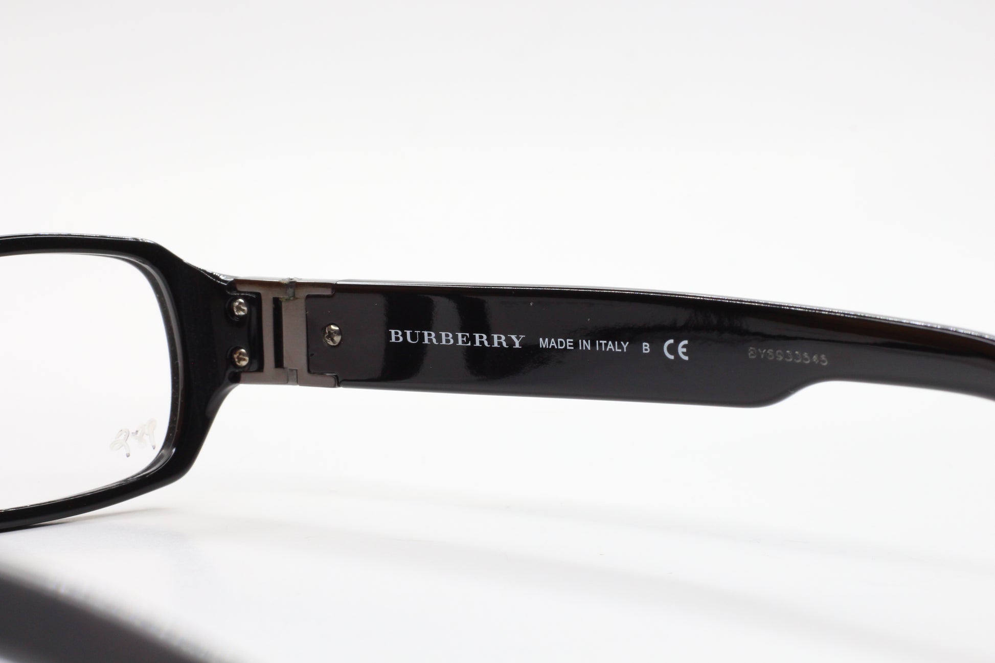 Burberry BE2082 3001 Shiny Black / Demo Lens Italy Eyeglasses 53mm Optical Frames ABC Optical Eyeglasses