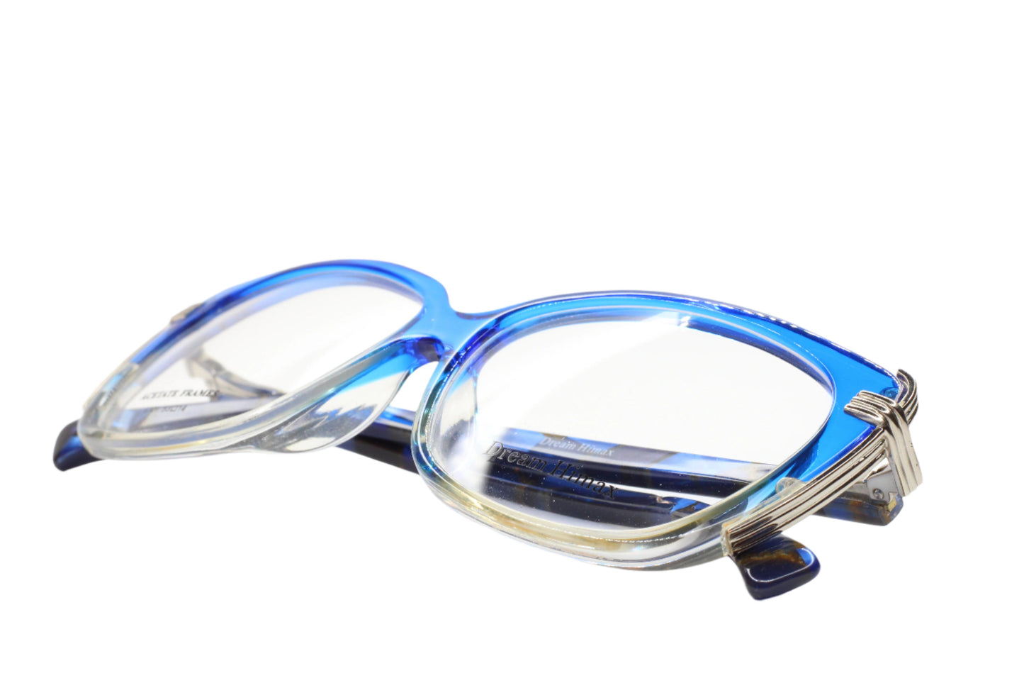 Dream Himax H6321 Crystal Blue Fade Acetate Designer Eyeglasses Optical Frames ABC Optical Eyeglasses