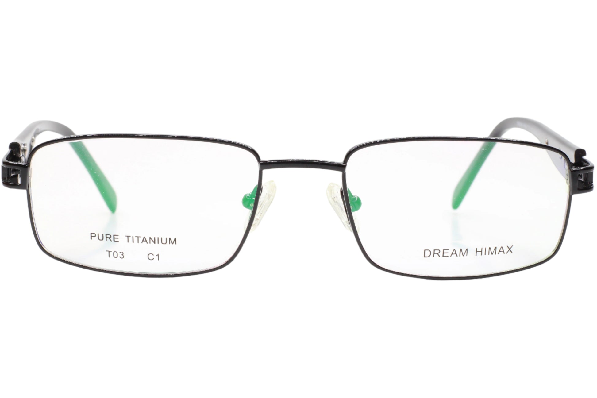 Dream Himax T03 Black Metal Designer Italy Design Eyeglasses -Ma 55-19-140 C1 Black T03 Metal Optical Frames ABC Optical Eyeglasses