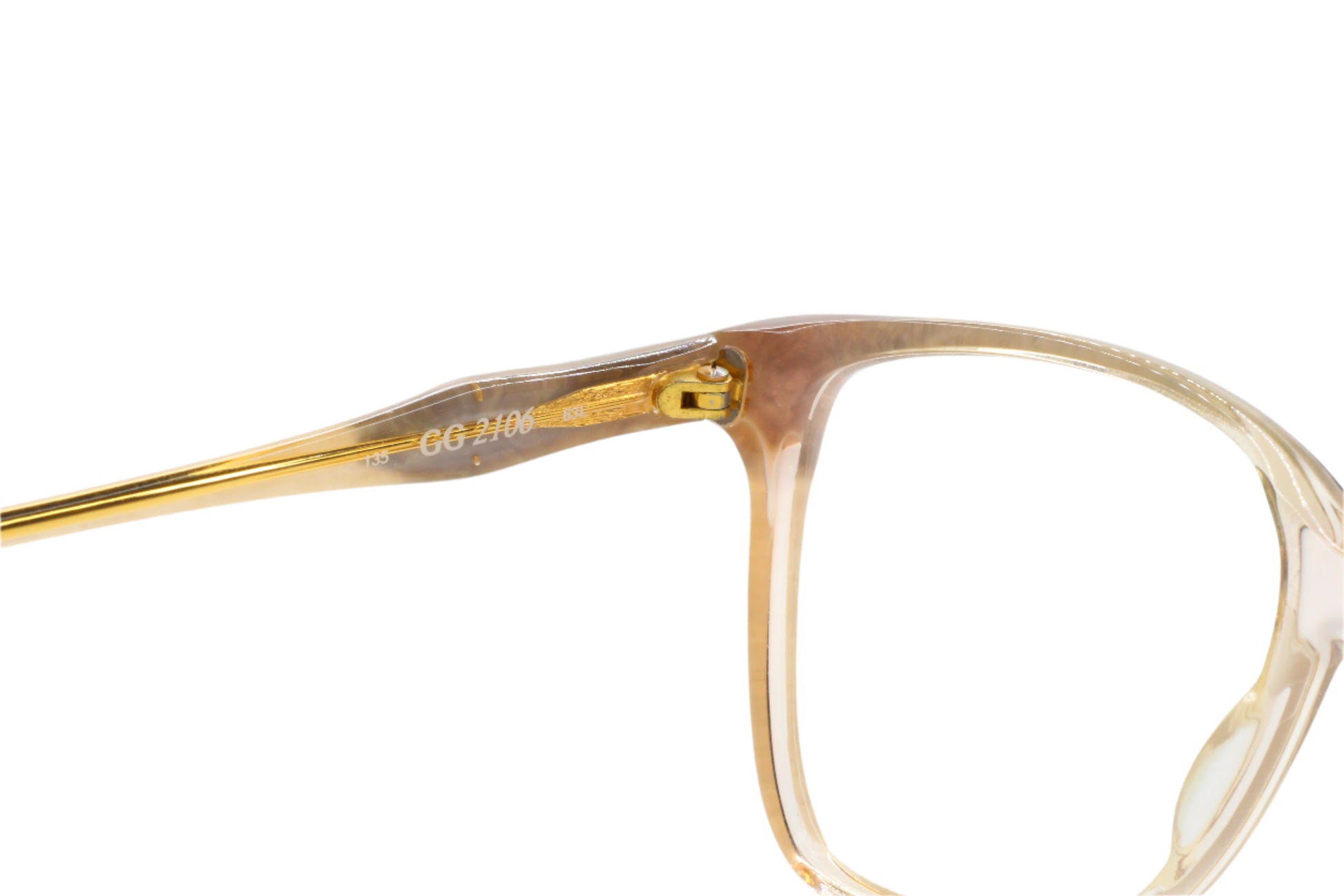 Gucci GG2106 63L Blue Pearl Gold Grey Fade Vintage Eyeglasses Optical Frames ABC Optical Eyeglasses