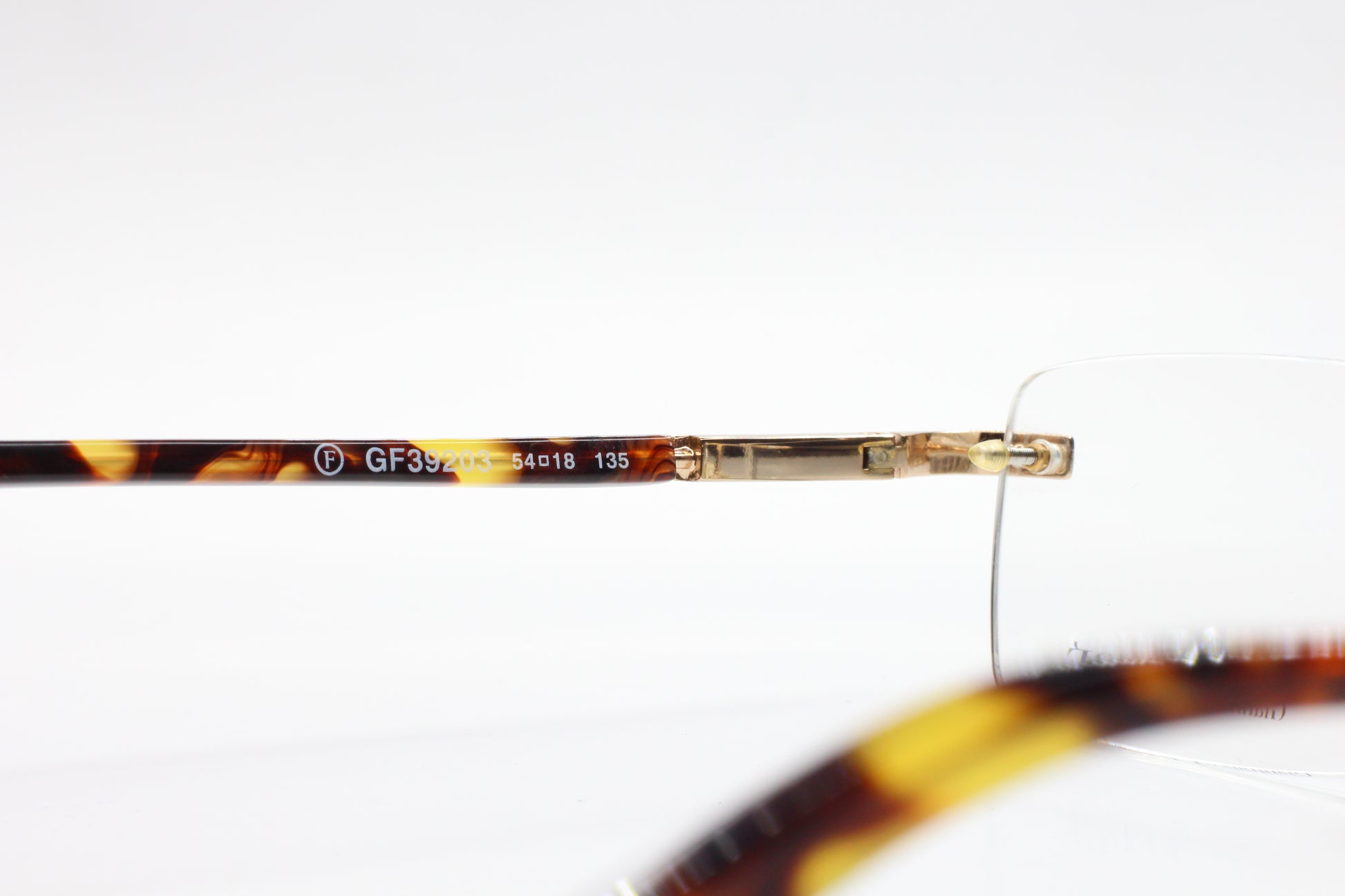 Gianfranco Ferre GF39203 Gold Havana Tortoise Rimless Italy Luxury Eyeglasses Optical Frames ABC Optical Eyeglasses