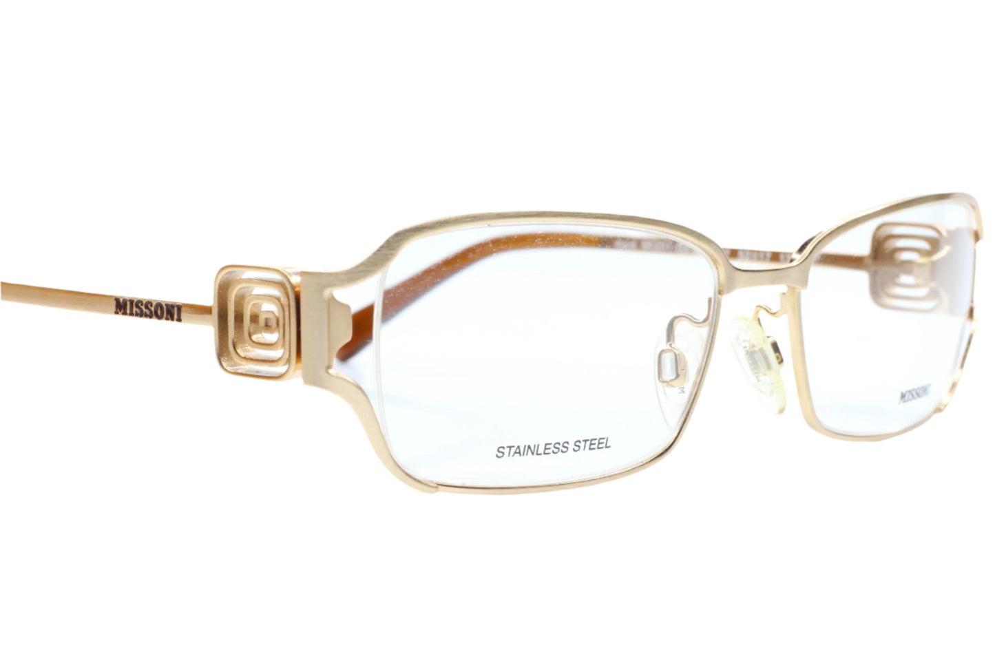 Missoni MI201-02 S57 Gold Stainless Steel Designer Italy Eyeglasses Optical Frames ABC Optical Eyeglasses