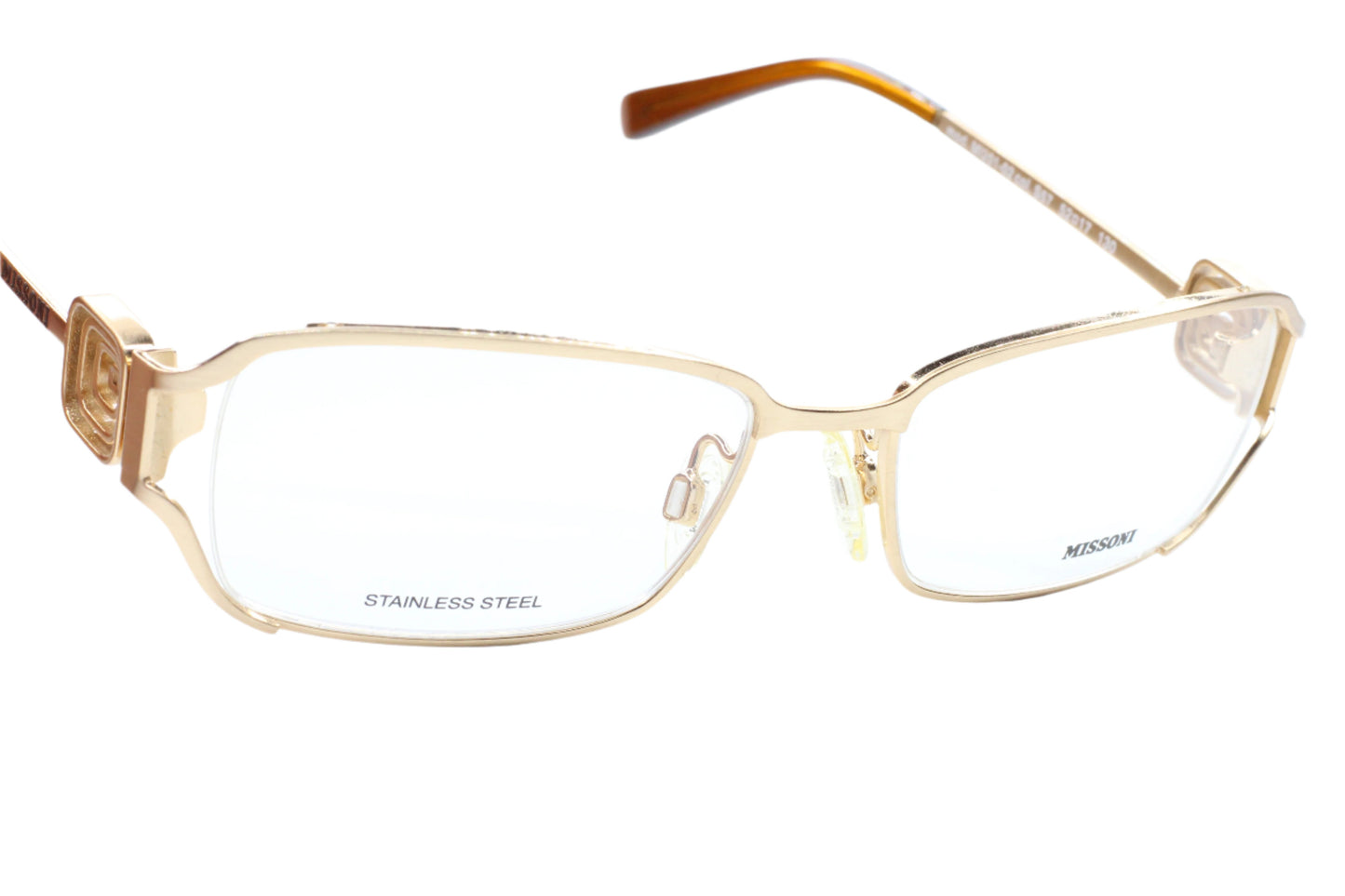 Missoni MI201-02 S57 Gold Stainless Steel Designer Italy Eyeglasses Optical Frames ABC Optical Eyeglasses