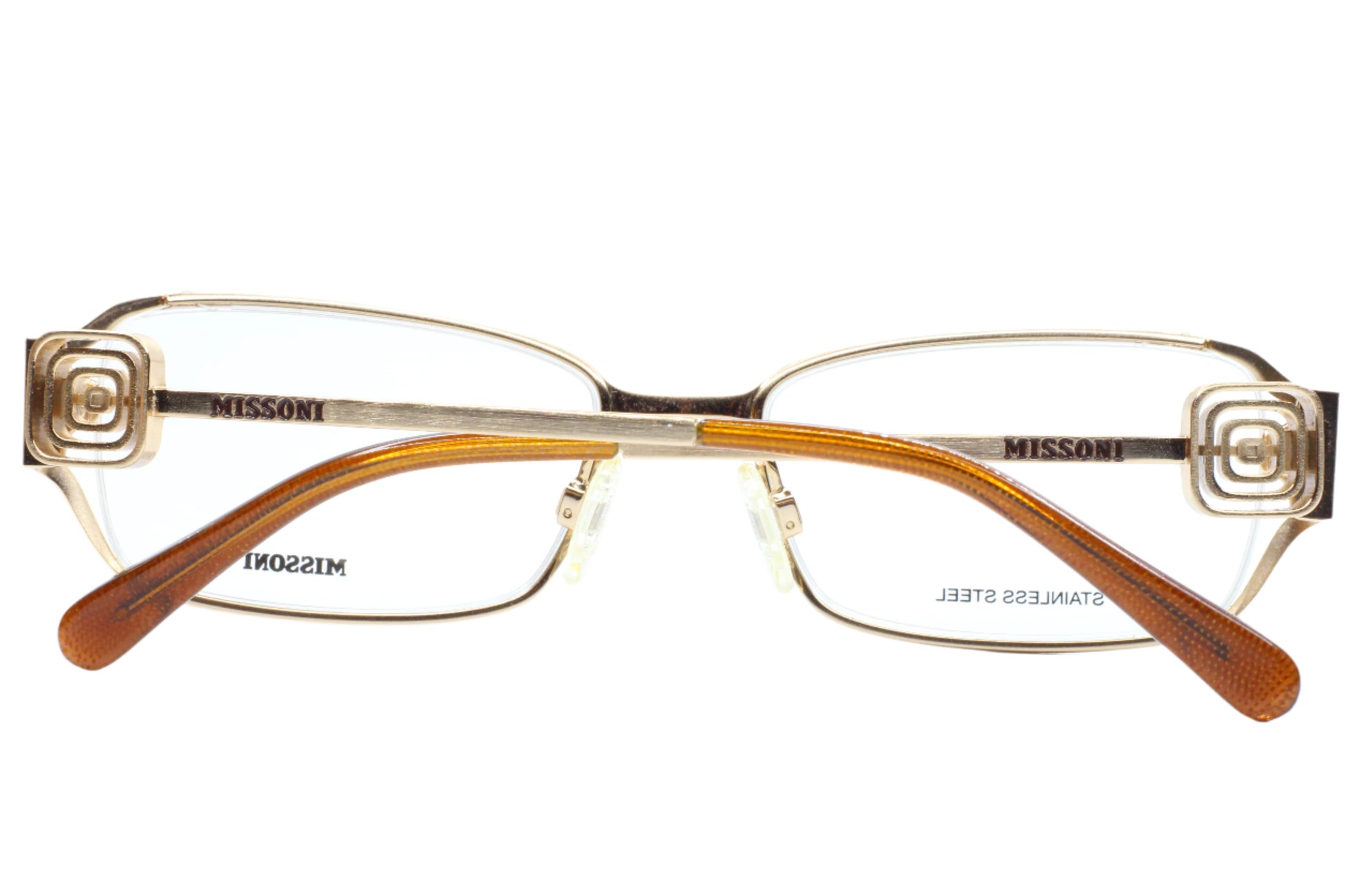 Missoni MI201-02 S57 Gold Stainless Steel Designer Italy Eyeglasses Optical Frames ABC Optical Eyeglasses