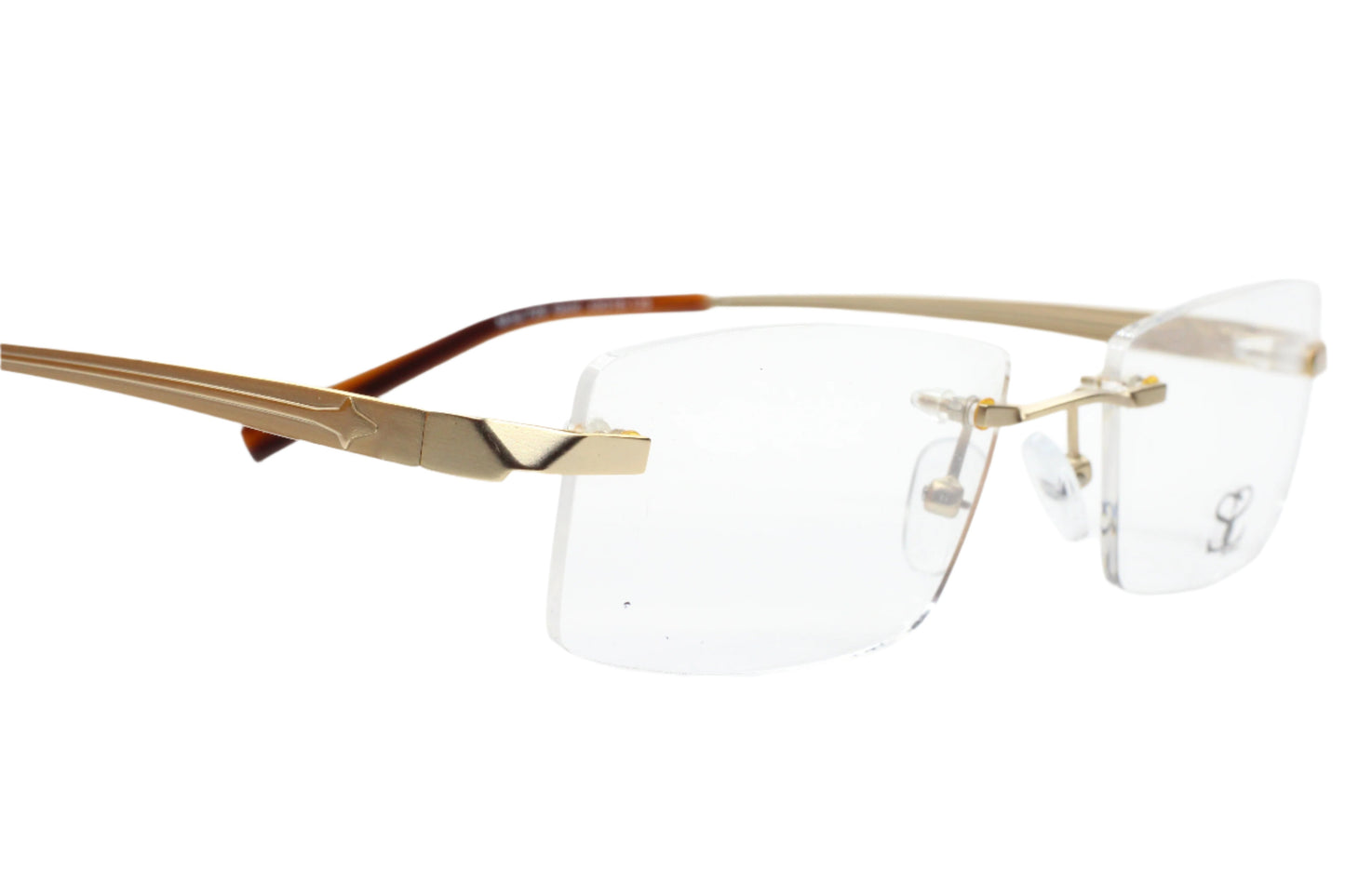 SLR Eyewear Mod.720 C3 Gold Rimless Nederland Designer Eyeglasses Optical Frames ABC Optical Eyeglasses