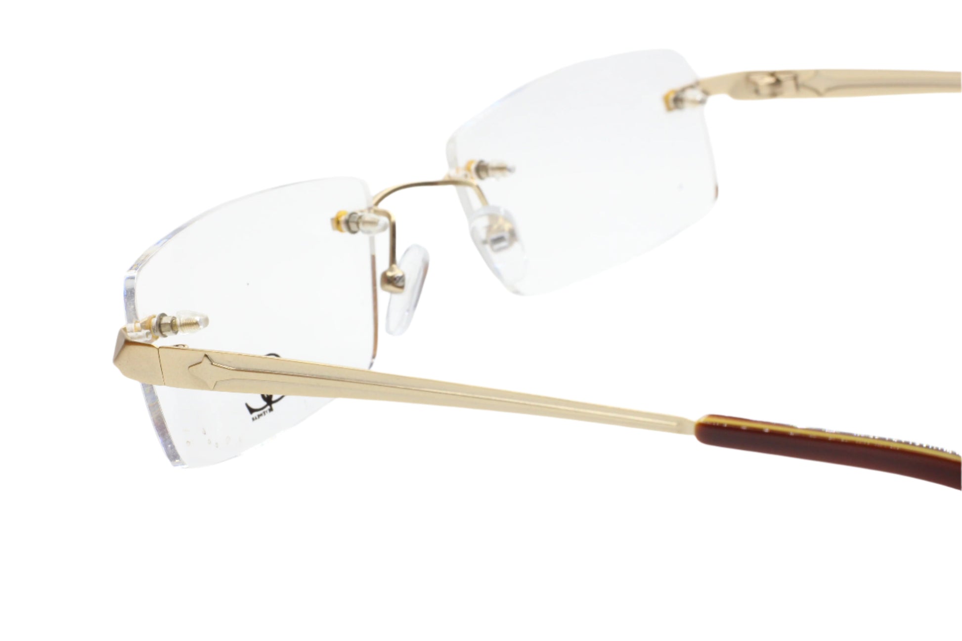 SLR Eyewear Mod.720 C3 Gold Rimless Nederland Designer Eyeglasses Optical Frames ABC Optical Eyeglasses