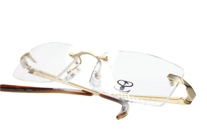 SLR Eyewear Mod.720 C3 Gold Rimless Nederland Designer Eyeglasses Optical Frames ABC Optical Eyeglasses