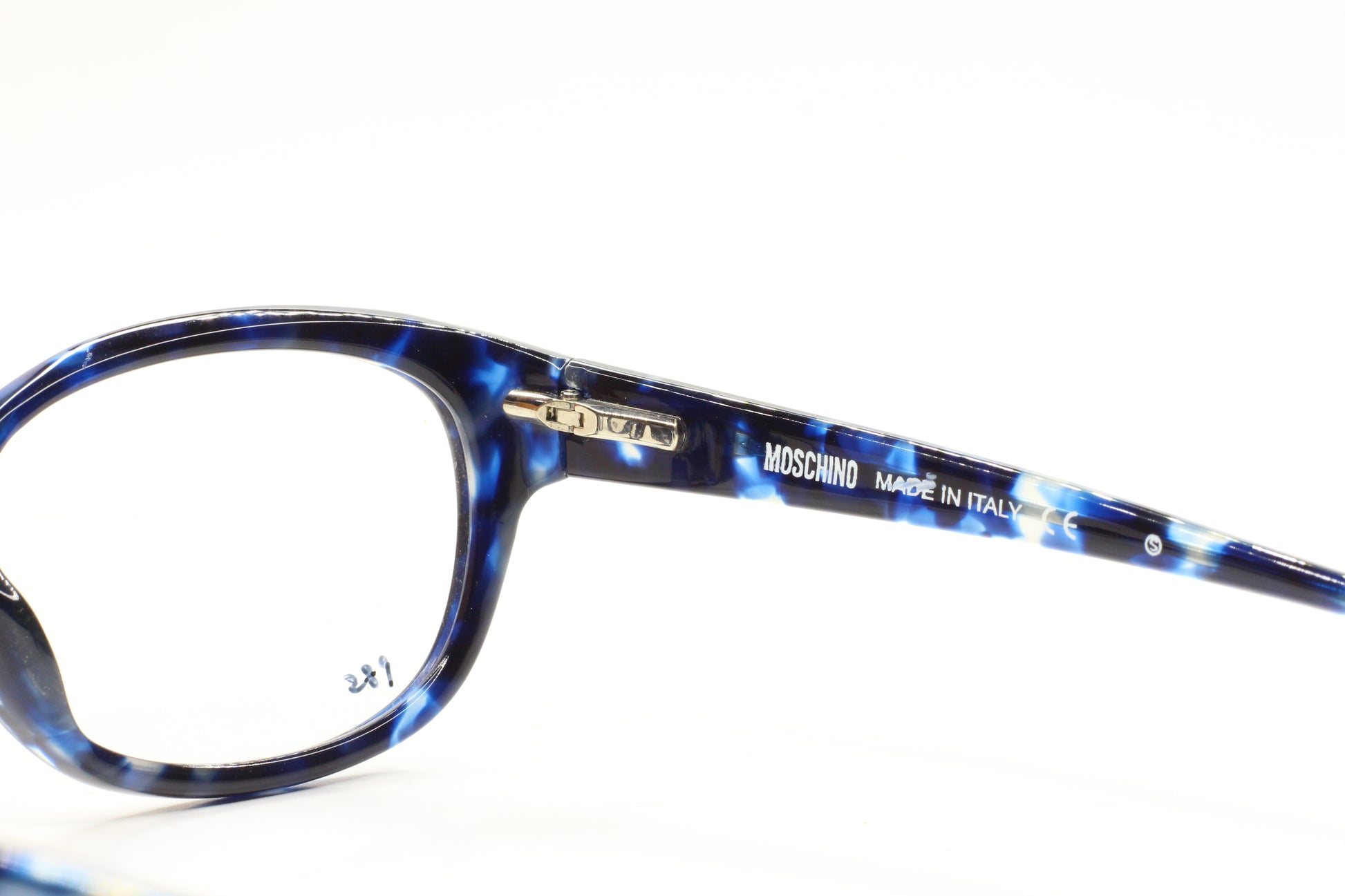 Moschino MO18904 Black Blue Tortoise Designer Italy Eyeglasses Optical Frames ABC Optical Eyeglasses