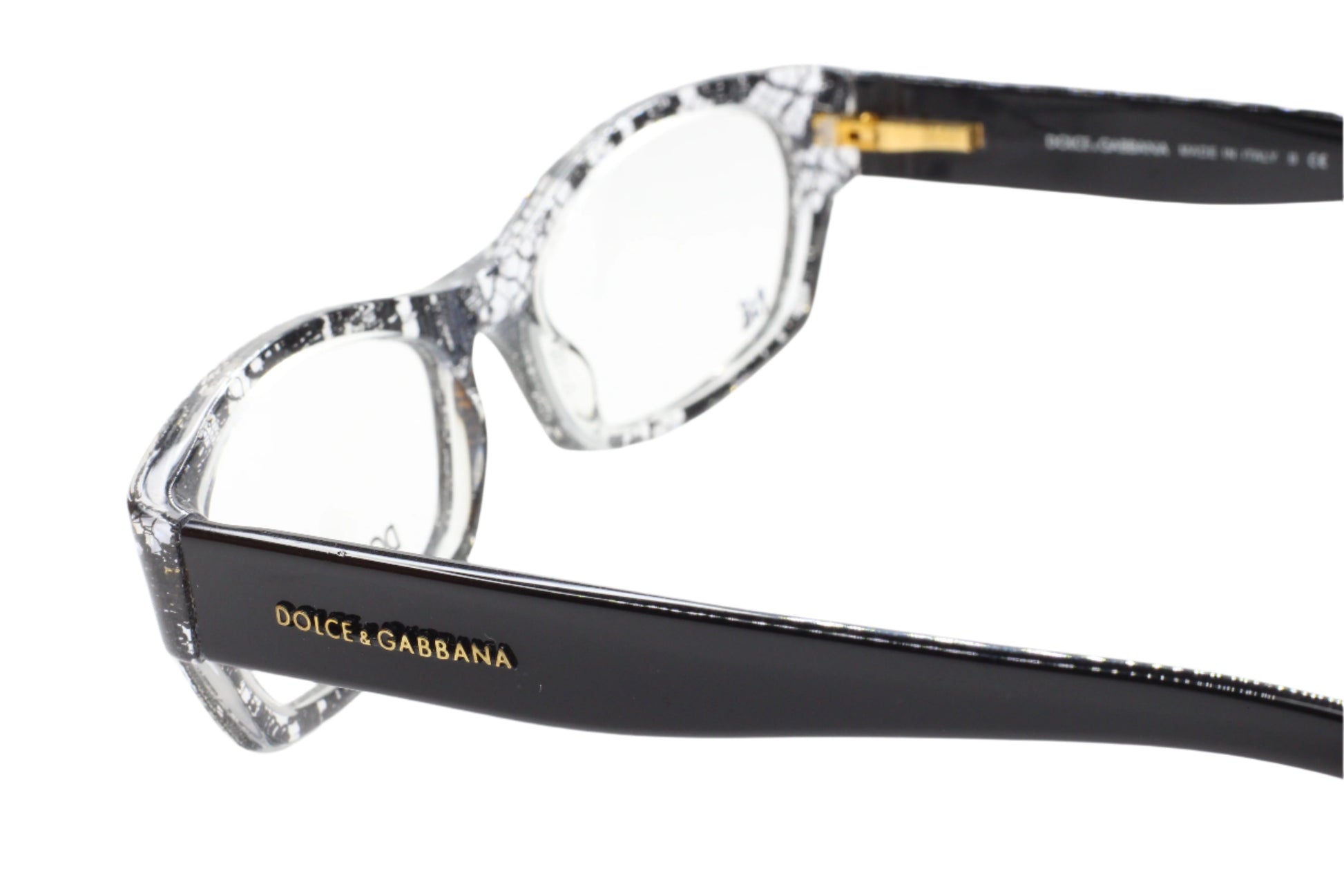 Dolce & Gabbana DG3115 1895 Clear Black Lace Gold Luxury Italy Eyeglasses Optical Frames ABC Optical Eyeglasses