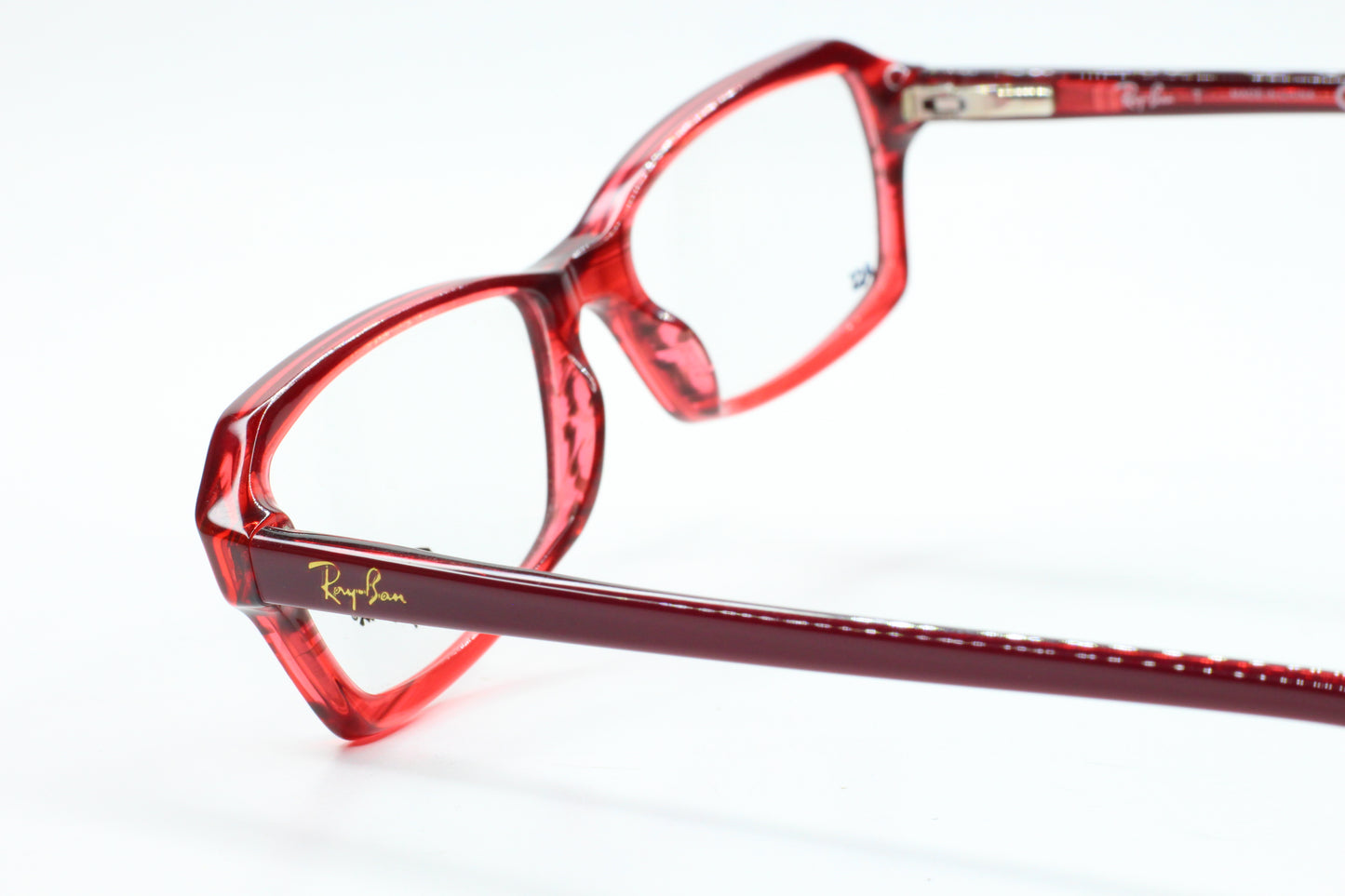 Ray-Ban RB5235 5054 Wine Red Clear Designer Italy Eyeglasses Optical Frames ABC Optical Eyeglasses