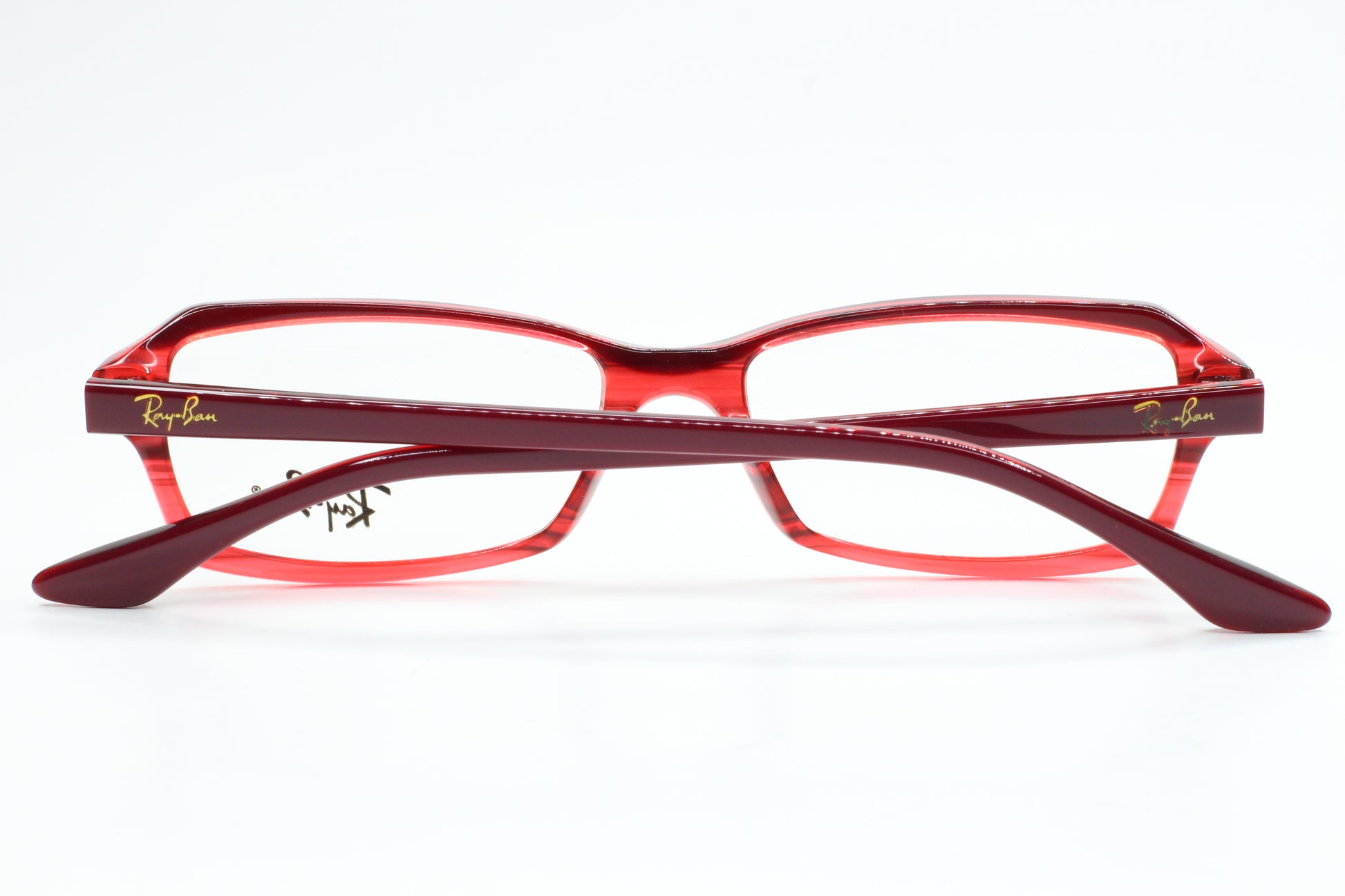 Ray-Ban RB5235 5054 Wine Red Clear Designer Italy Eyeglasses Optical Frames ABC Optical Eyeglasses