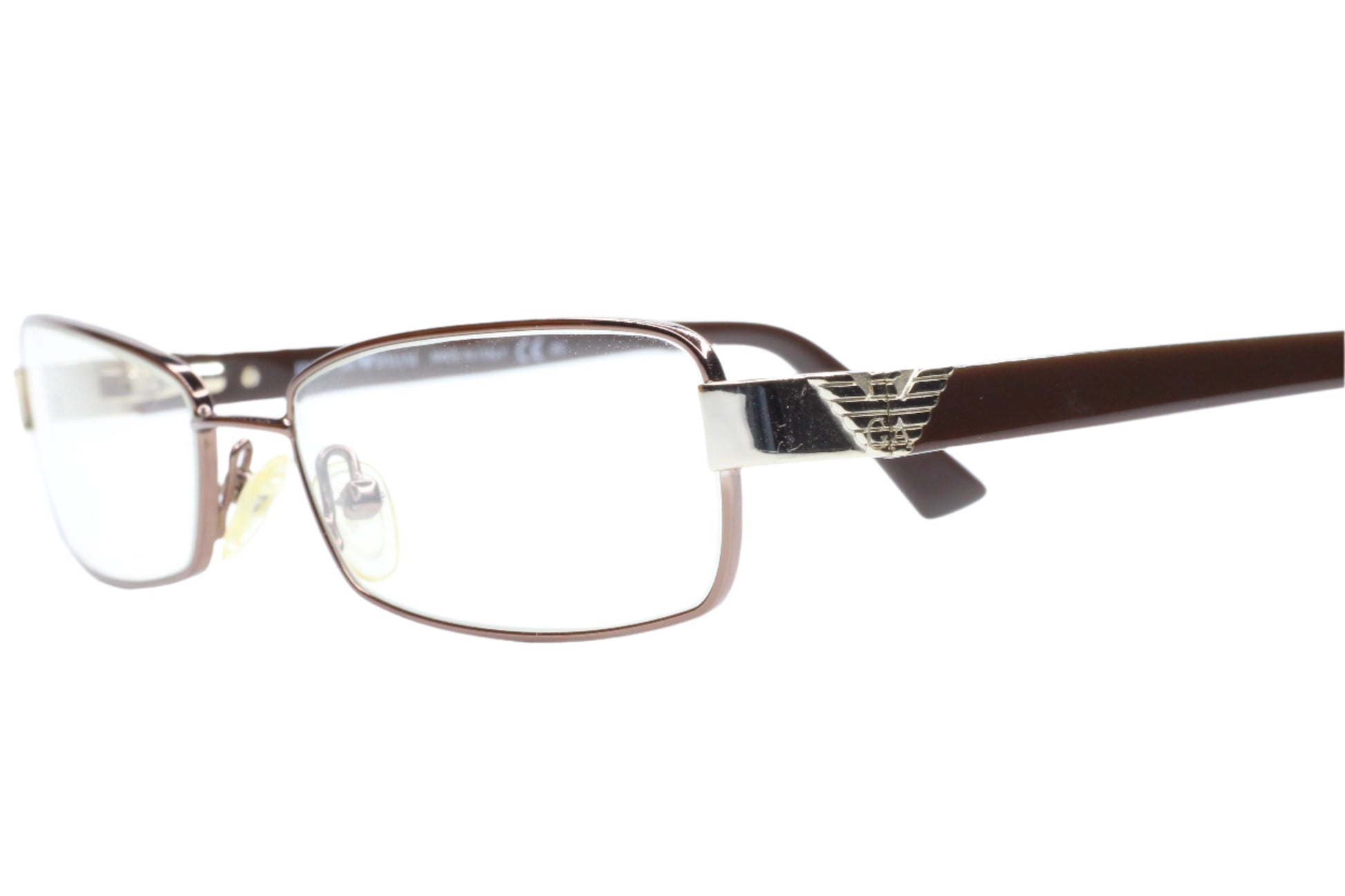 Emporio Armani EA9662 L3W Brown Metal Designer Italy Eyeglasses Optical Frames ABC Optical Eyeglasses