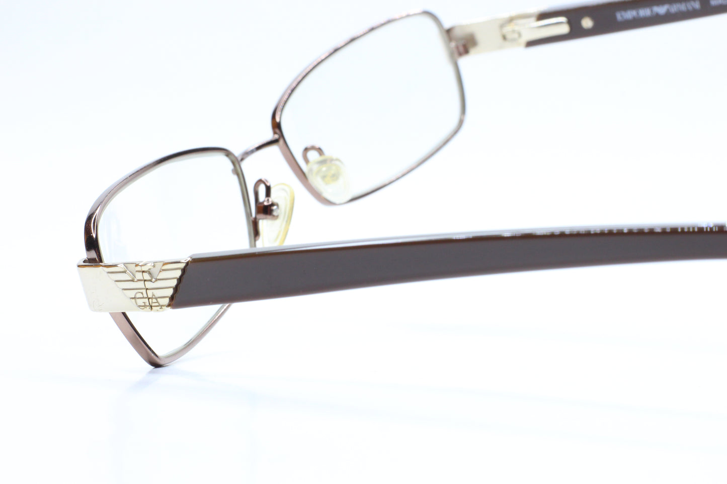 Emporio Armani EA9662 L3W Brown Metal Designer Italy Eyeglasses Optical Frames ABC Optical Eyeglasses