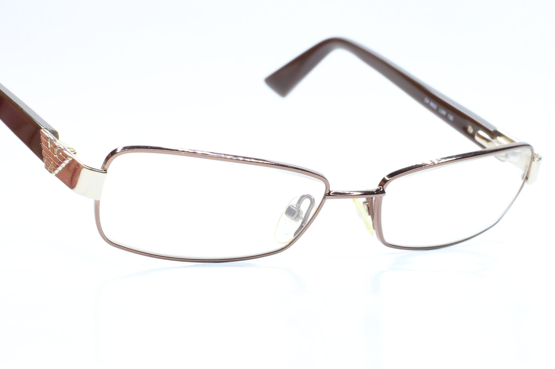 Emporio Armani EA9662 L3W Brown Metal Designer Italy Eyeglasses Optical Frames ABC Optical Eyeglasses