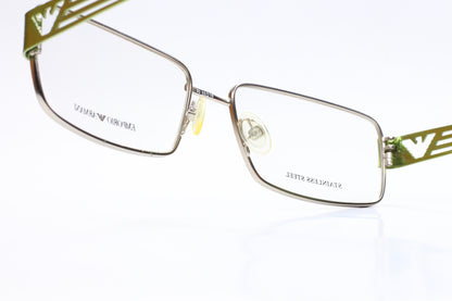 Emporio Armani EA9599 CTI Silver Green Designer Italy Eyeglasses Optical Frames ABC Optical Eyeglasses