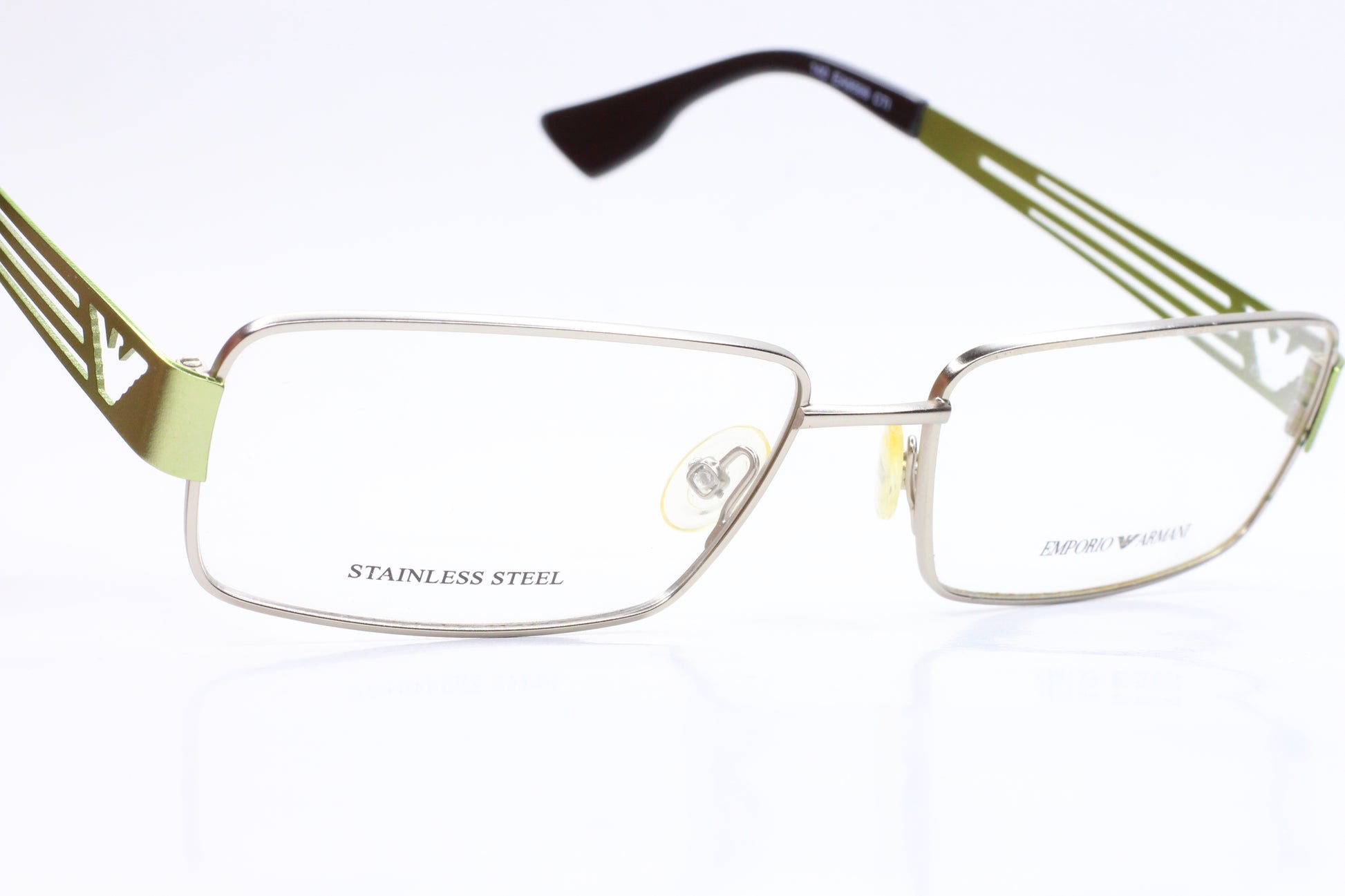 Emporio Armani EA9599 CTI Silver Green Designer Italy Eyeglasses Optical Frames ABC Optical Eyeglasses