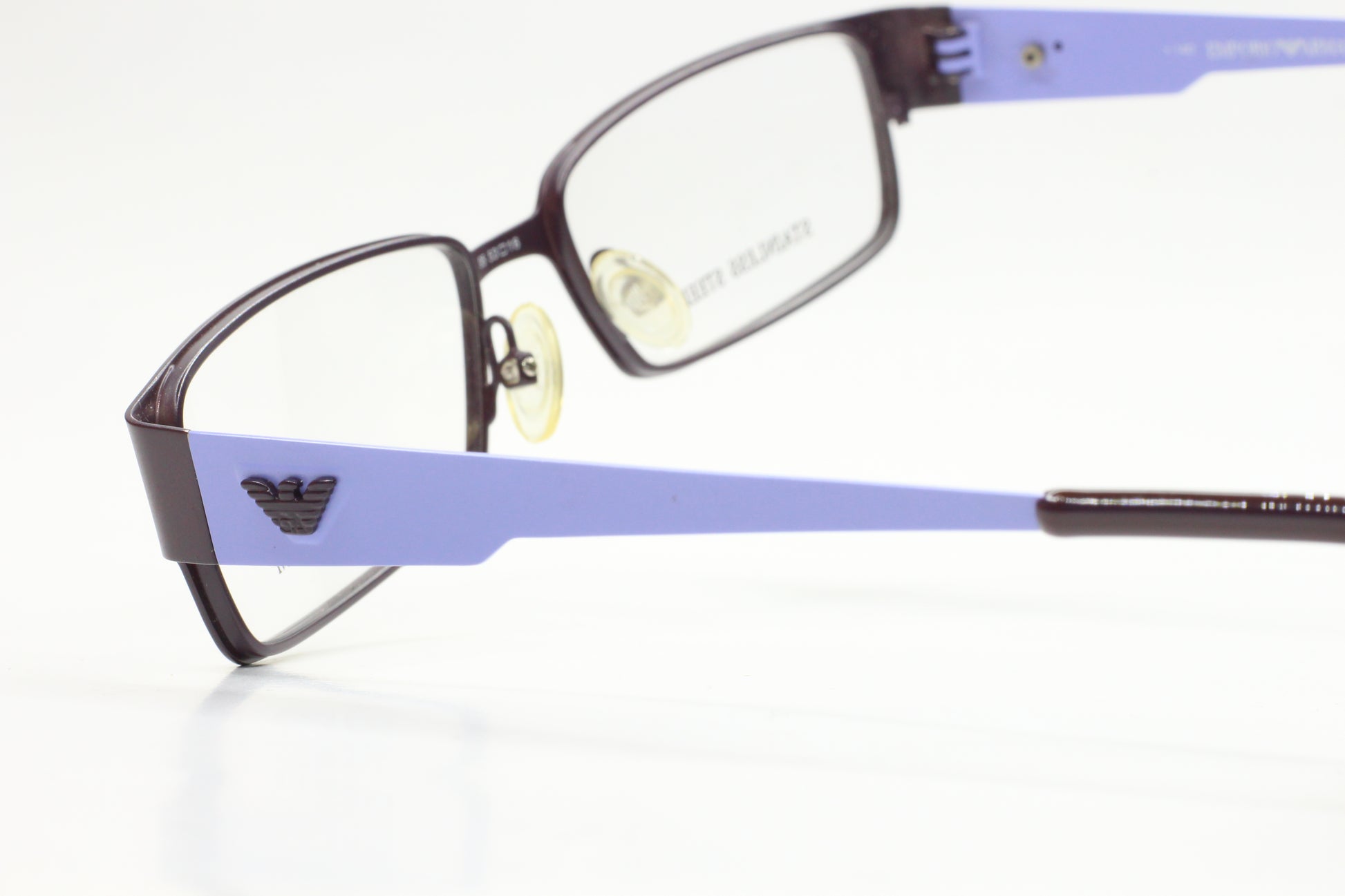 Emporio Armani EA9654 LXH Purple Stainless Designer Italy Eyeglasses Optical Frames ABC Optical Eyeglasses