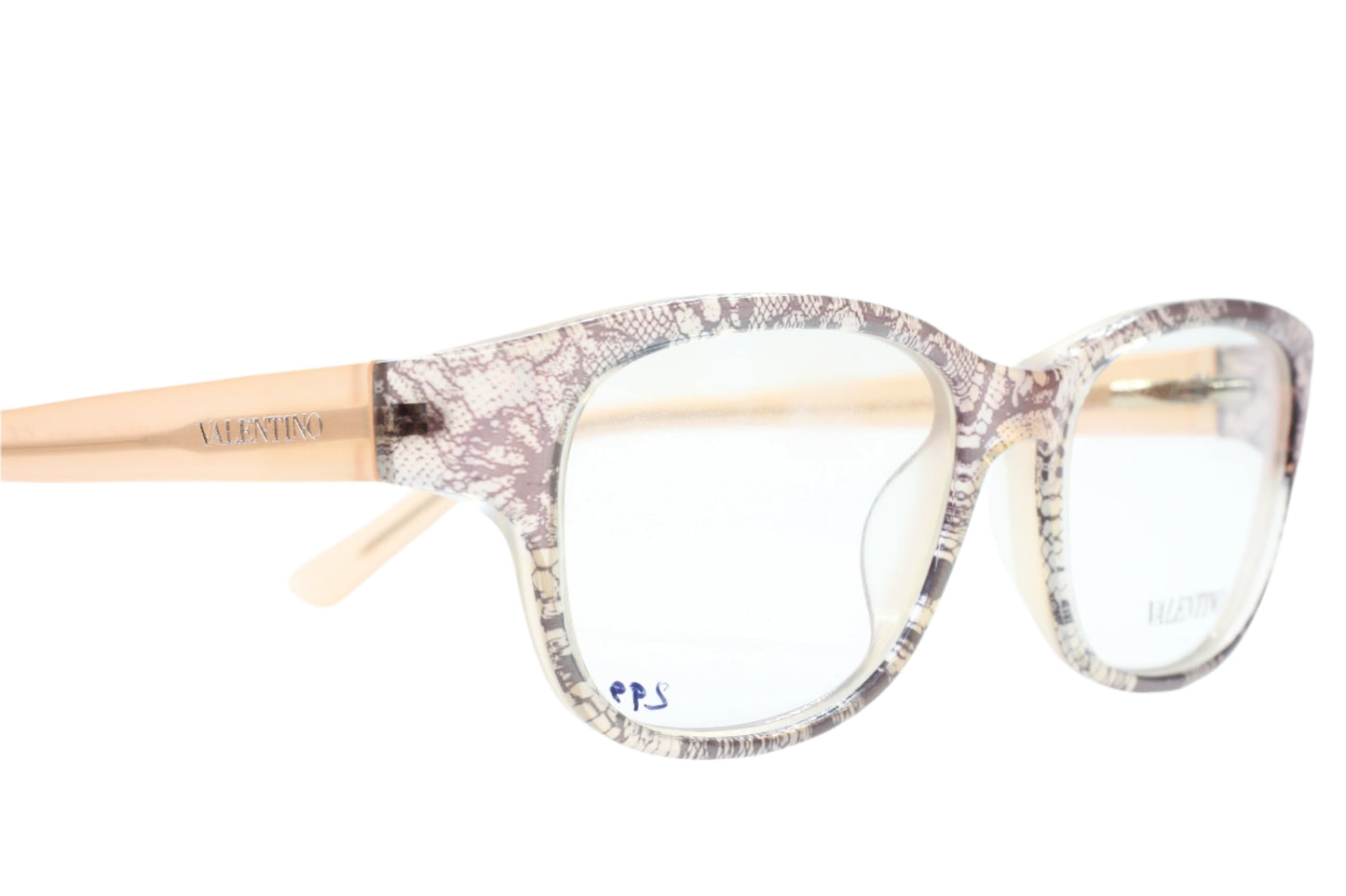 Valentino V2629 610 Brown Snake Skin Clear Luxury Italy Eyeglasses -Wo Optical Frames ABC Optical Eyeglasses