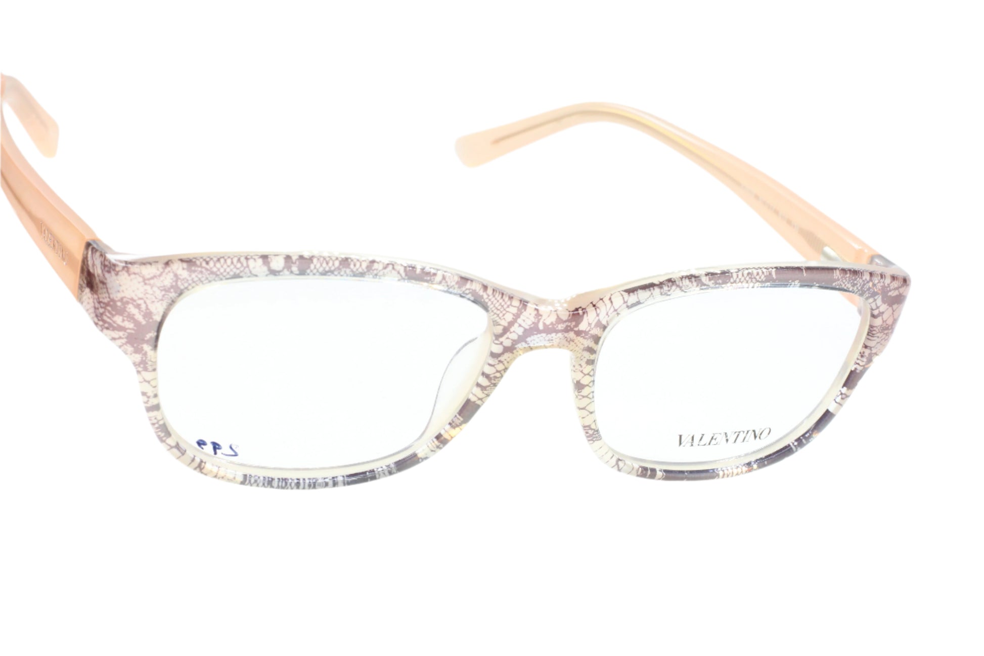 Valentino V2629 610 Brown Snake Skin Clear Luxury Italy Eyeglasses -Wo Optical Frames ABC Optical Eyeglasses