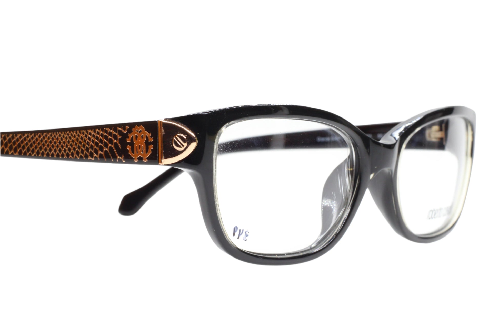 Roberto Cavalli RC770U 001 Grande Soeur Black Gold Luxury Italy Eyeglasses Optical Frames ABC Optical Eyeglasses