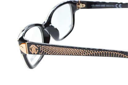 Roberto Cavalli RC770U 001 Grande Soeur Black Gold Luxury Italy Eyeglasses Optical Frames ABC Optical Eyeglasses