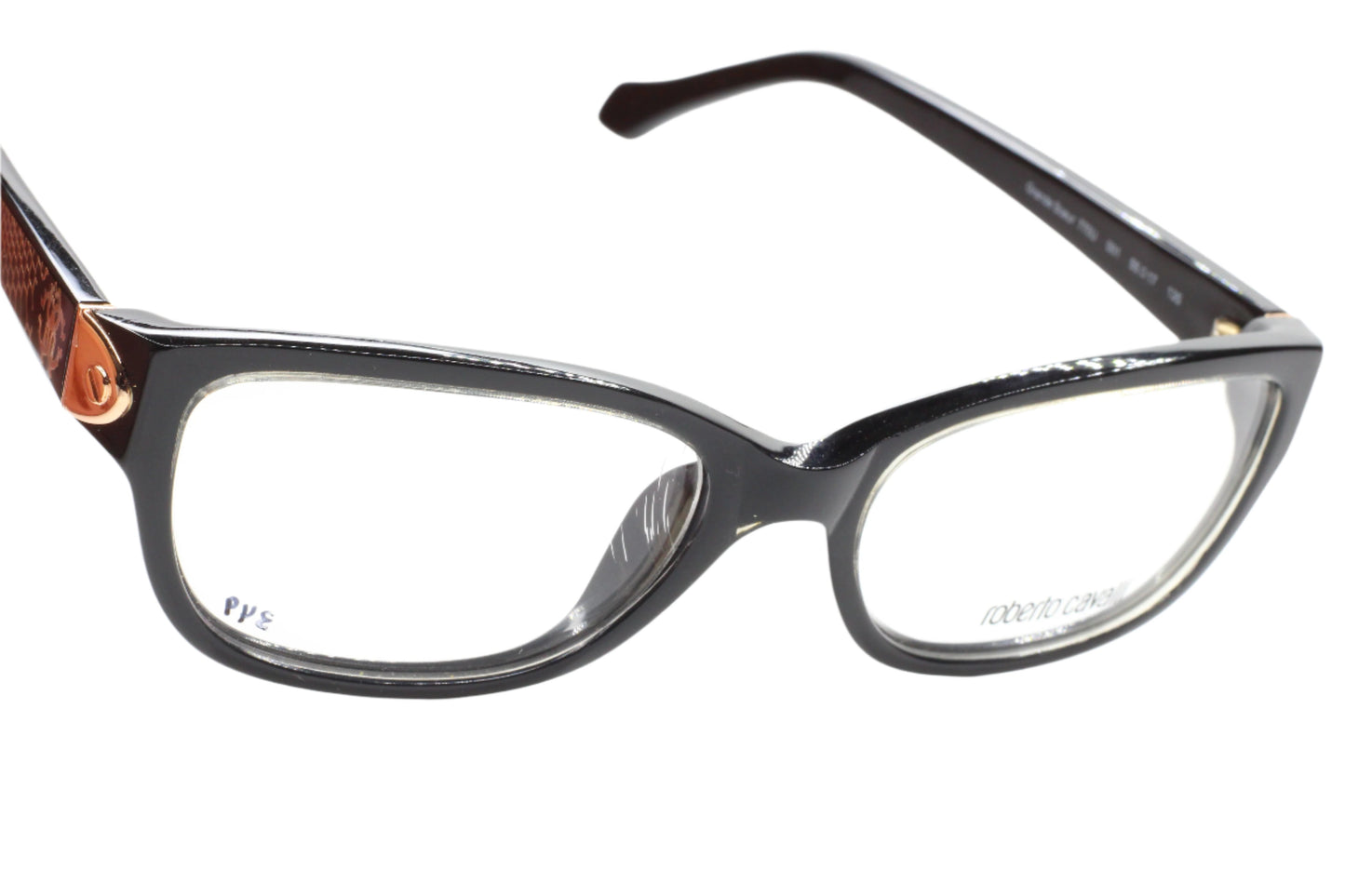 Roberto Cavalli RC770U 001 Grande Soeur Black Gold Luxury Italy Eyeglasses Optical Frames ABC Optical Eyeglasses
