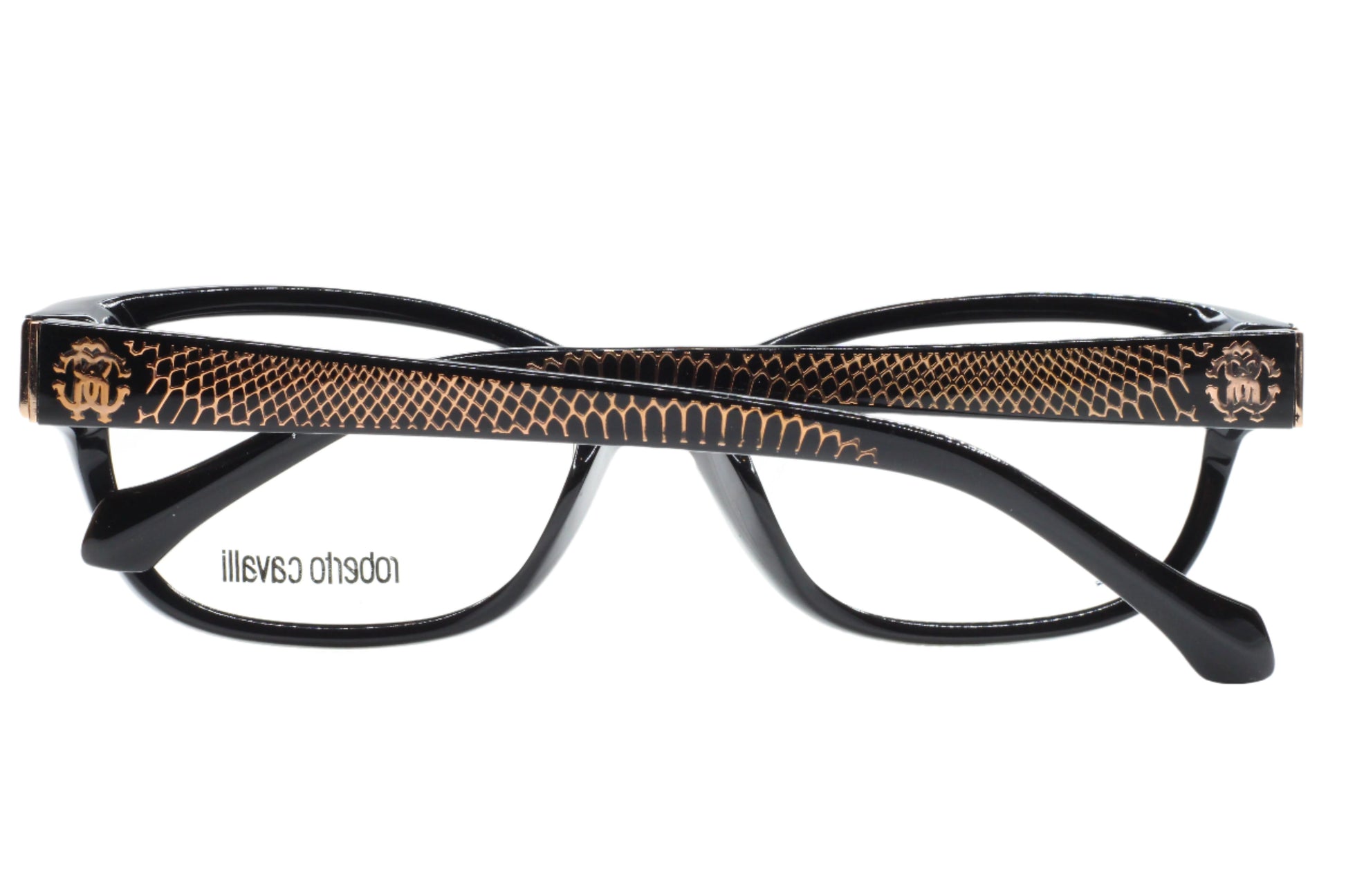 Roberto Cavalli RC770U 001 Grande Soeur Black Gold Luxury Italy Eyeglasses Optical Frames ABC Optical Eyeglasses
