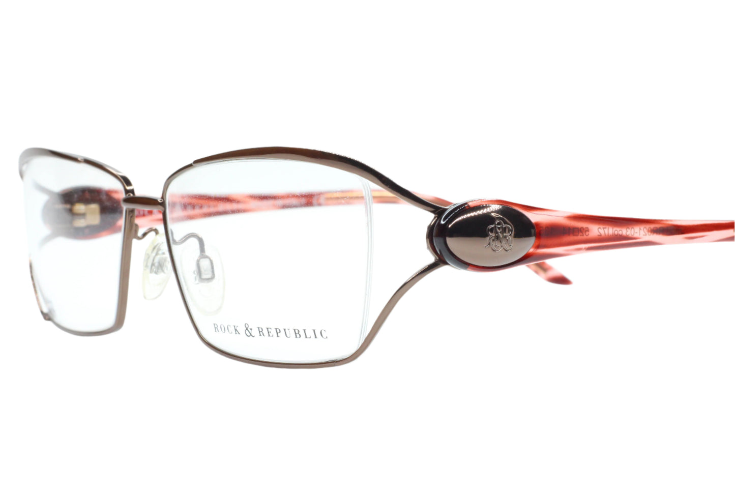 Rock & Republic RR021 073 Gold Groove Luxury Italy Eyeglasses -Wo Optical Frames ABC Optical Eyeglasses